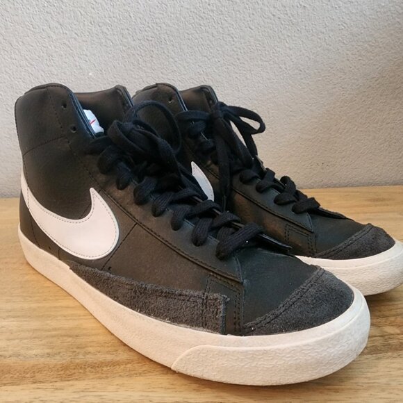 Nike Mens Blazer Mid '77 Shoes Sneakers BQ6806-002 Vintage Black White Size 12 - Picture 3 of 12